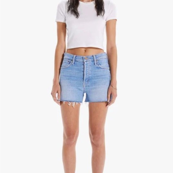MOTHER SUPERIOR Denim Shorts Cutoff Style Button Fly - Picture 1 of 7